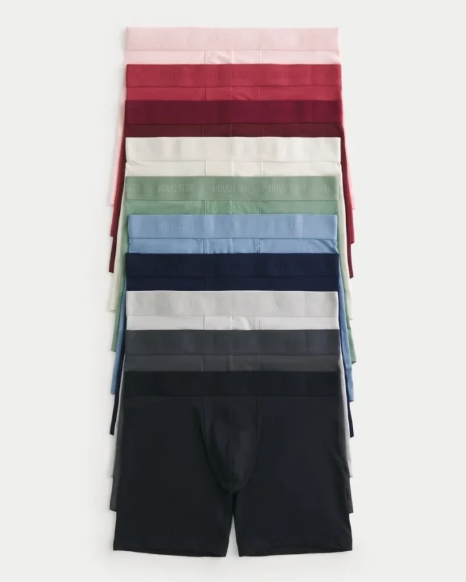 10-pakke boxershorts i længere længde