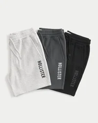 3-pak med logo-shorts til midt på låret
