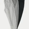 Afslappede fleece-joggingbukser, 3-pak Afslappede fleece-joggingbukser, 3-pak