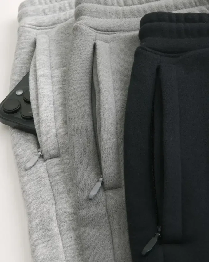 Afslappede fleece-joggingbukser, 3-pak Afslappede fleece-joggingbukser, 3-pak