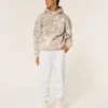 Afslappede joggingbukser i ribfleece Afslappede joggingbukser i ribfleece