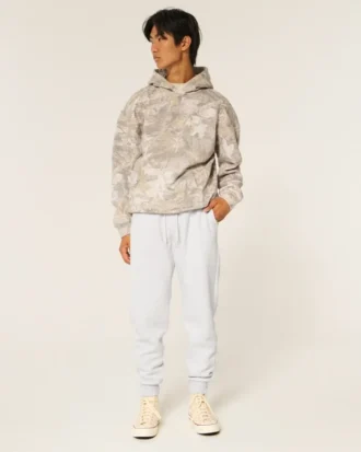 Afslappede joggingbukser i ribfleece