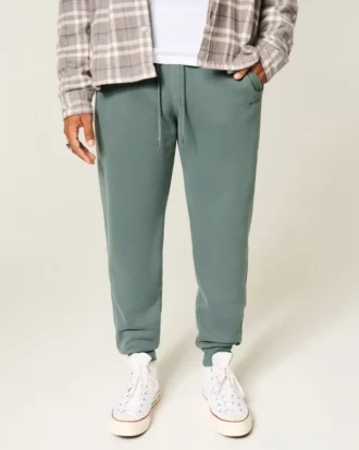 Afslappede joggingbukser i ribfleece