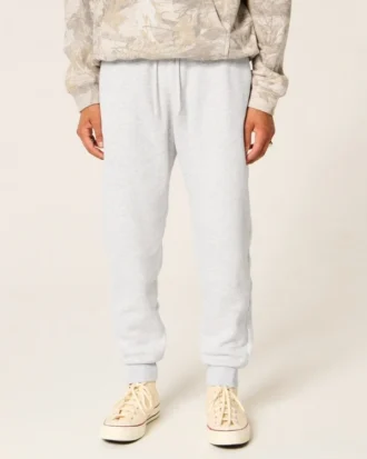 Afslappede joggingbukser i ribfleece