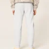 Afslappede joggingbukser i ribfleece Afslappede joggingbukser i ribfleece