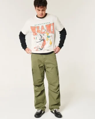Afslappet Disney Miami Hurricanes grafisk T-shirt