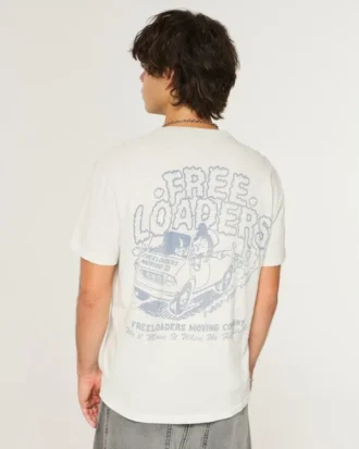 Afslappet Freeloaders Moving Company grafisk T-shirt