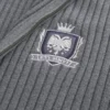 Afslappet grafisk sweater med lynlås