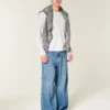 Afslappet langærmet bomulds-T-shirt
