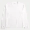 Afslappet langærmet bomulds-T-shirt