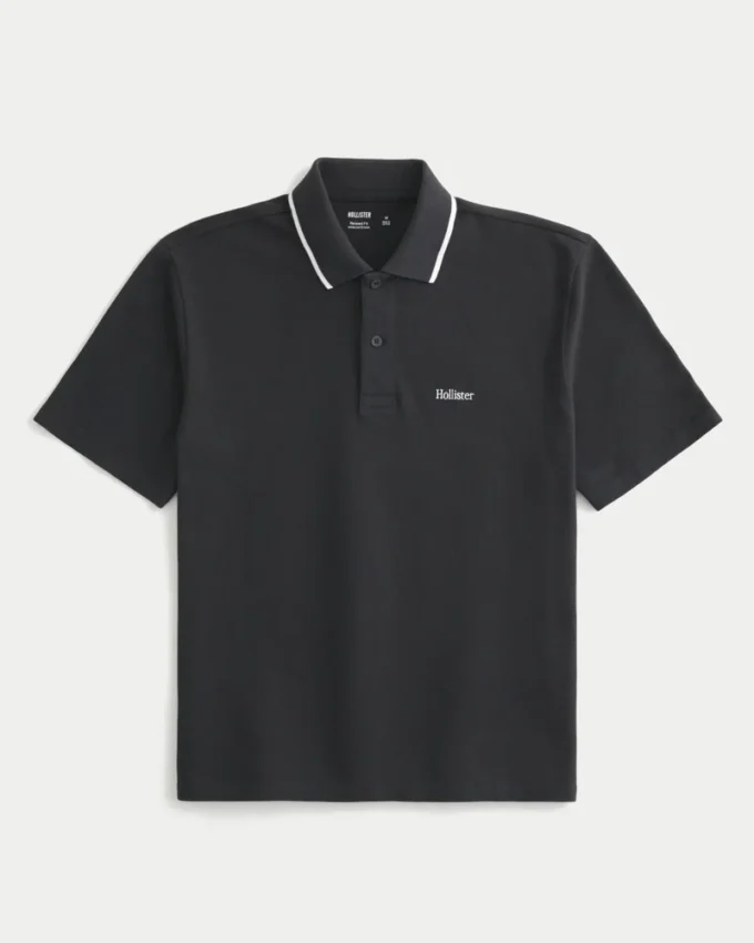 Afslappet logo-polo