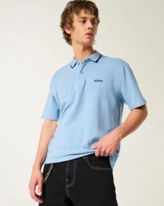 Afslappet logo-polo