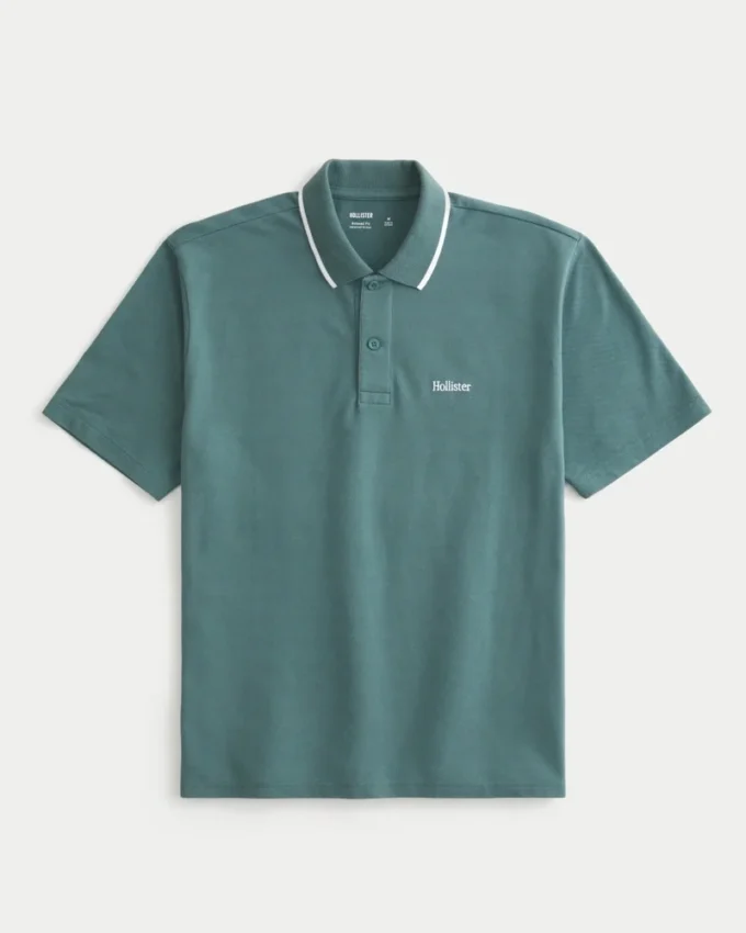 Afslappet logo-polo