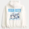 Afslappet Manchester City-hoodie med grafik Afslappet Manchester City-hoodie med grafik