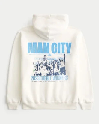 Afslappet Manchester City-hoodie med grafik