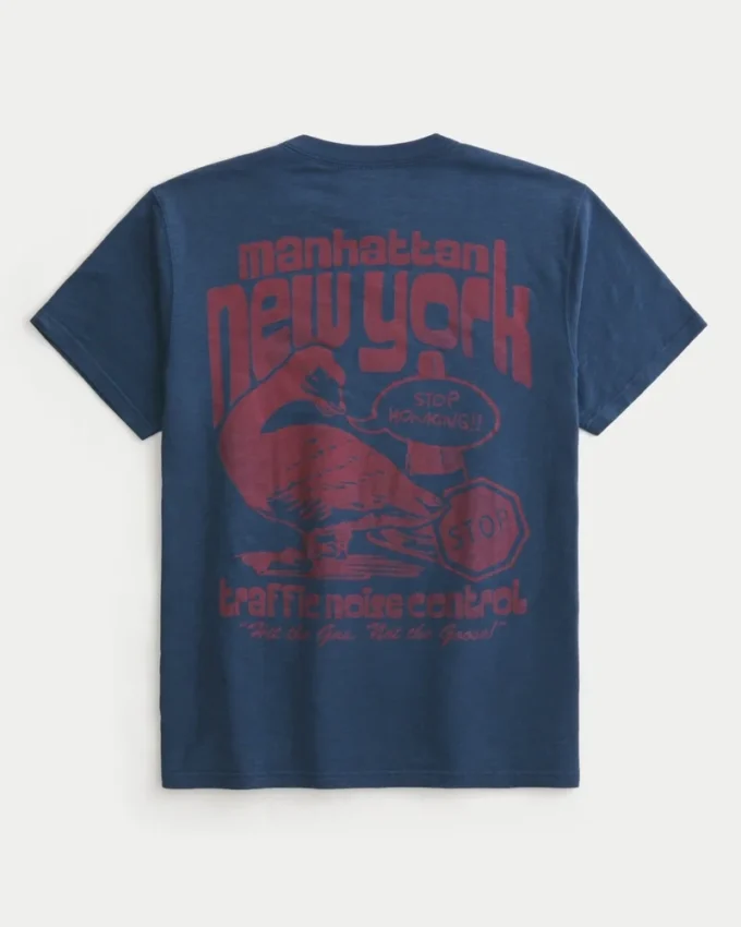 Afslappet Manhattan Noise Control Graphic Tee Afslappet Manhattan Noise Control Graphic Tee