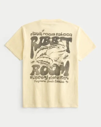 Afslappet Ribbit Room Saloon T-shirt med grafik