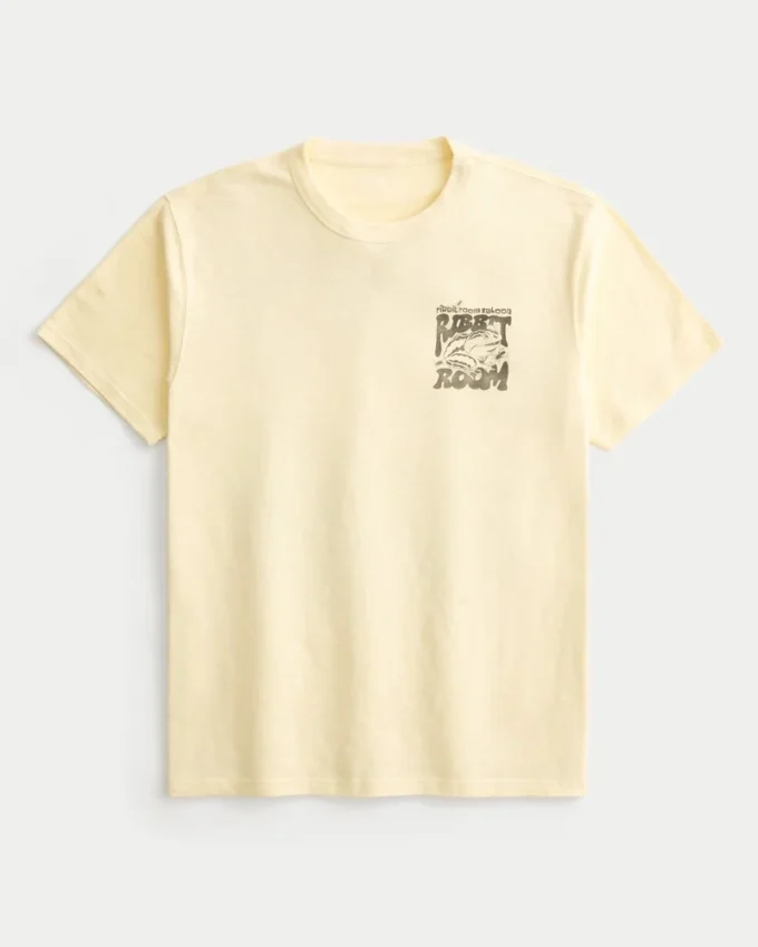 Afslappet Ribbit Room Saloon T-shirt med grafik Afslappet Ribbit Room Saloon T-shirt med grafik