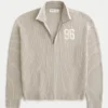 Afslappet sweater med grafisk lynlås Afslappet sweater med grafisk lynlås