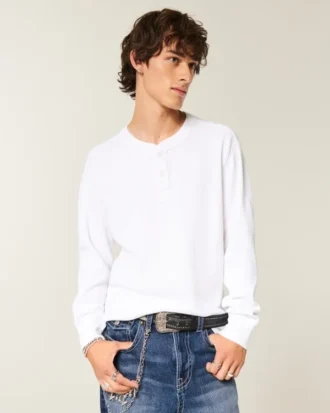 Afslappet termisk Henley
