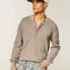 Afslappet termisk Henley Afslappet termisk Henley