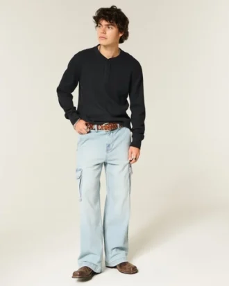 Afslappet termisk Henley
