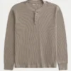 Afslappet termisk Henley Afslappet termisk Henley