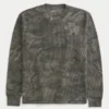 Afslappet termisk langærmet camouflage-skjorte