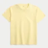 Afslappet vasket T-shirt med rund hals Afslappet vasket T-shirt med rund hals