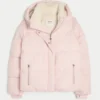 All-weather pufferjakke med imiteret pelsfor All-weather pufferjakke med imiteret pelsfor
