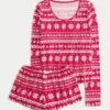 Always Cozy langærmet scoop top & shorts sæt Always Cozy langærmet scoop top & shorts sæt
