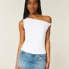 Asymmetrisk off-shoulder top