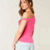 Asymmetrisk off-shoulder top