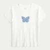 Baby-T-shirt med sommerfuglemotiv Baby-T-shirt med sommerfuglemotiv
