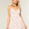 Babydoll-romper med åben ryg Babydoll-romper med åben ryg