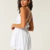 Babydoll-romper med åben ryg Babydoll-romper med åben ryg