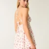 Babydoll-romper med åben ryg Babydoll-romper med åben ryg