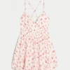 Babydoll-romper med åben ryg Babydoll-romper med åben ryg