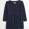 Babydoll-sweater i kabelstrik