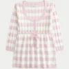 Babydoll-sweater i kabelstrik