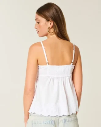 babydoll top med broderi og glimmer 2 330x413 - Babydoll-top med broderi og glimmer