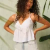 Babydoll-top med paisley-mønster Babydoll-top med paisley-mønster