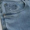 Baggy broderede logo-denimshorts Baggy broderede logo-denimshorts