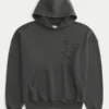 Baggy Cinch Star Applique Hoodie Baggy Cinch Star Applique Hoodie