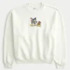 Baggy Cinch Tom og Jerry grafisk sweatshirt Baggy Cinch Tom og Jerry grafisk sweatshirt