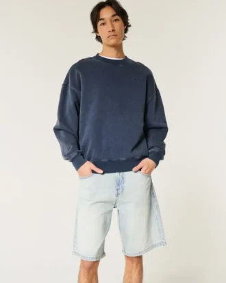 Baggy denimshorts