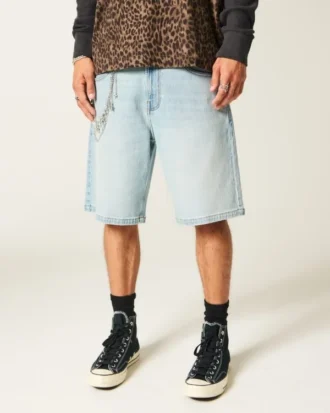 Baggy denimshorts