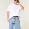 Baggy denimshorts i medium vask