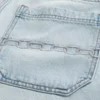 Baggy denimshorts med kædebroderi Baggy denimshorts med kædebroderi