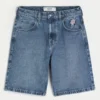 Baggy denimshorts med rosenmotiv Baggy denimshorts med rosenmotiv